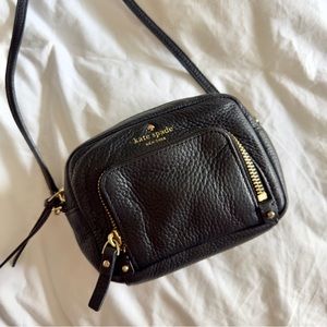 Kate Spade Black Leather Crossbody Bag